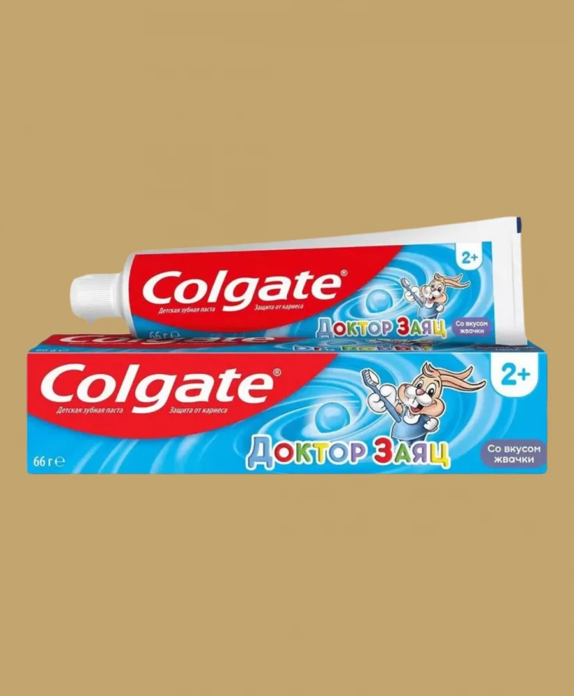Зубная паста Colgate Доктор Заяц вкус "Жвачка" 50мл