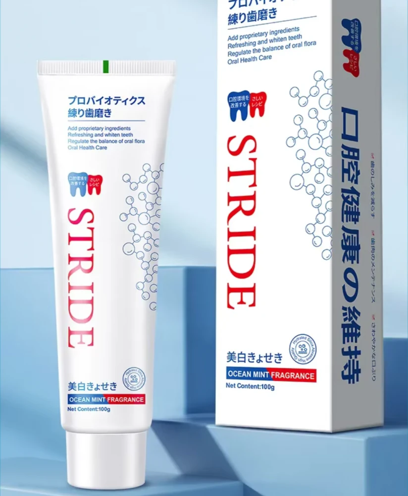 STRIDE Отбеливающая зубная паста, чистящая зубная паста для приготовления пародонтита
