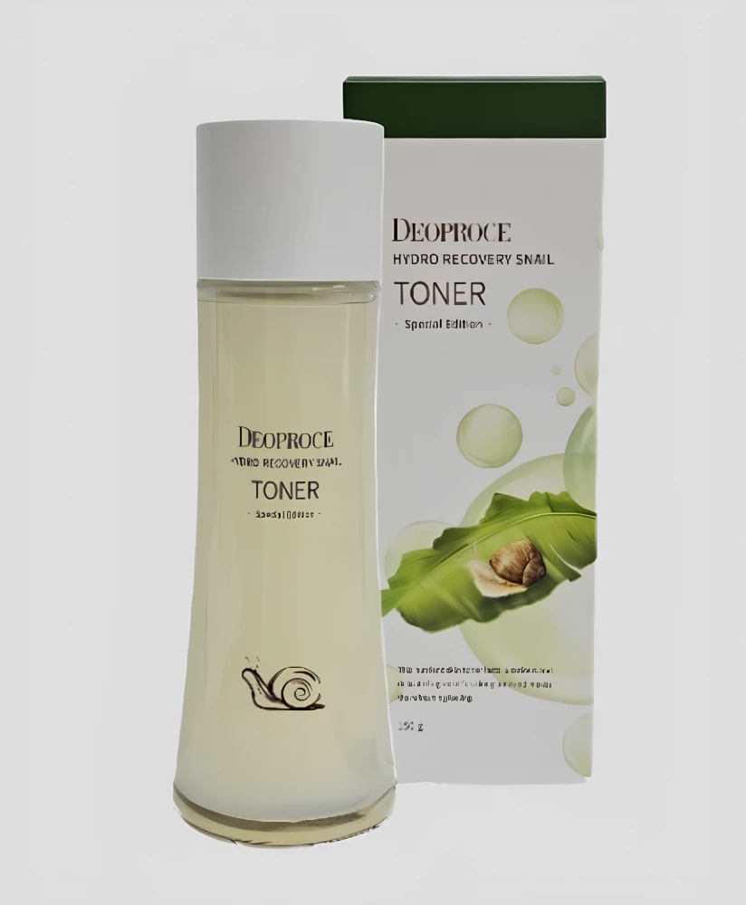 Восстанавливающий тонер с муцином улитки DEOPROCE Hydro Recovery Snail Toner Special Edition 150 мл