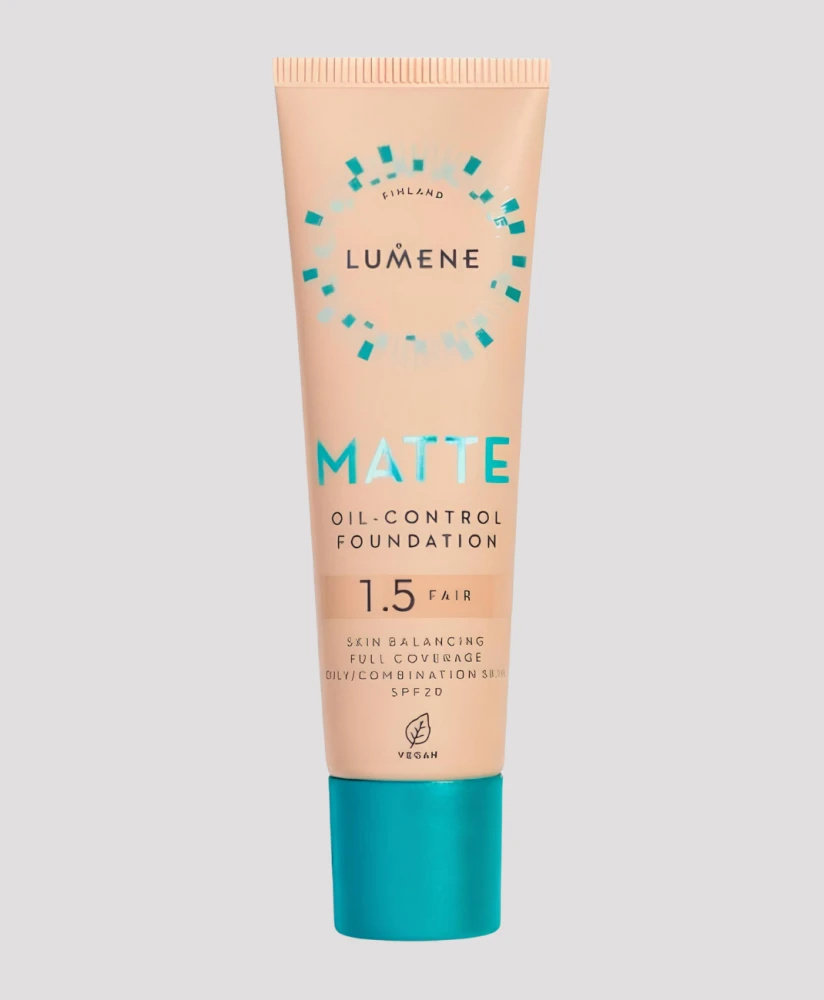 LUMENE BLUR и MATTE 16H LW FOUNDAT Тональная основа №0 SPF15, 30мл приглушённый хаки