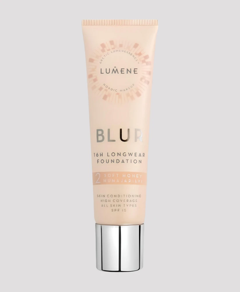 LUMENE BLUR и MATTE 16H LW FOUNDAT Тональная основа №0 SPF15, 30мл кремовый