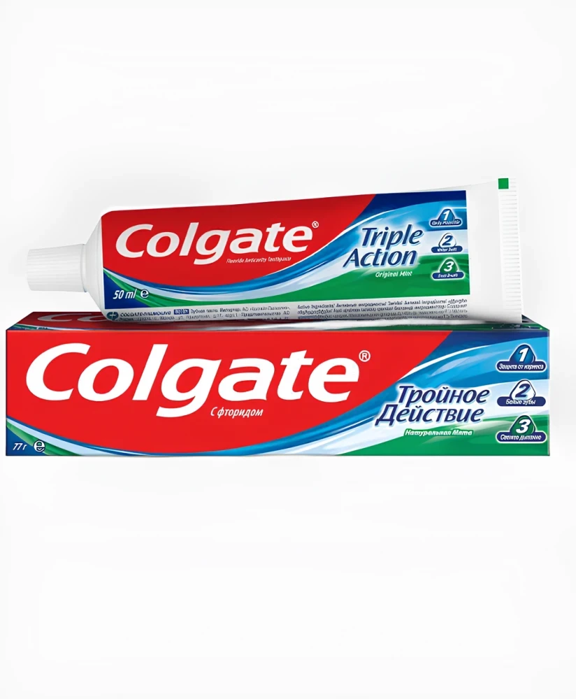 Colgate Паста зубная Тройное действие Натуральная мята