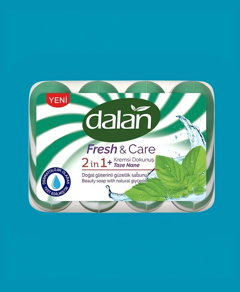 Туалетное мыло Dalan Fresh & Care свежая мята , 4*90 г