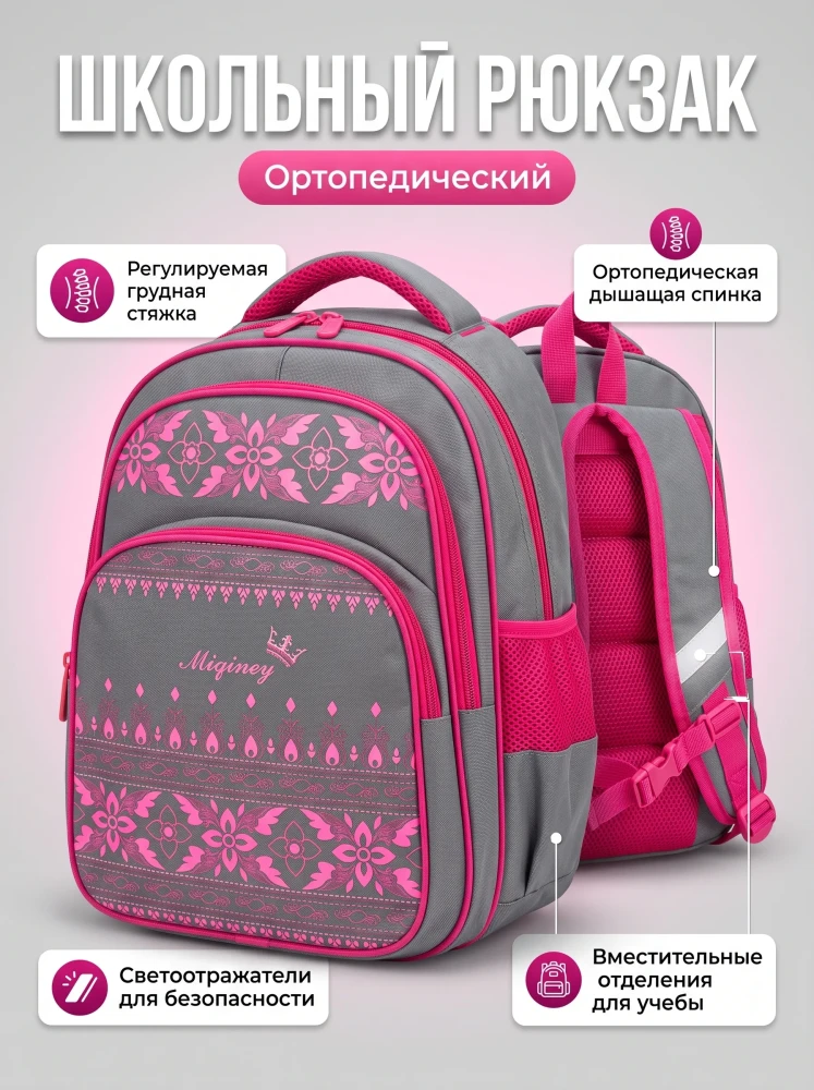 Рюкзак школьный для девочек