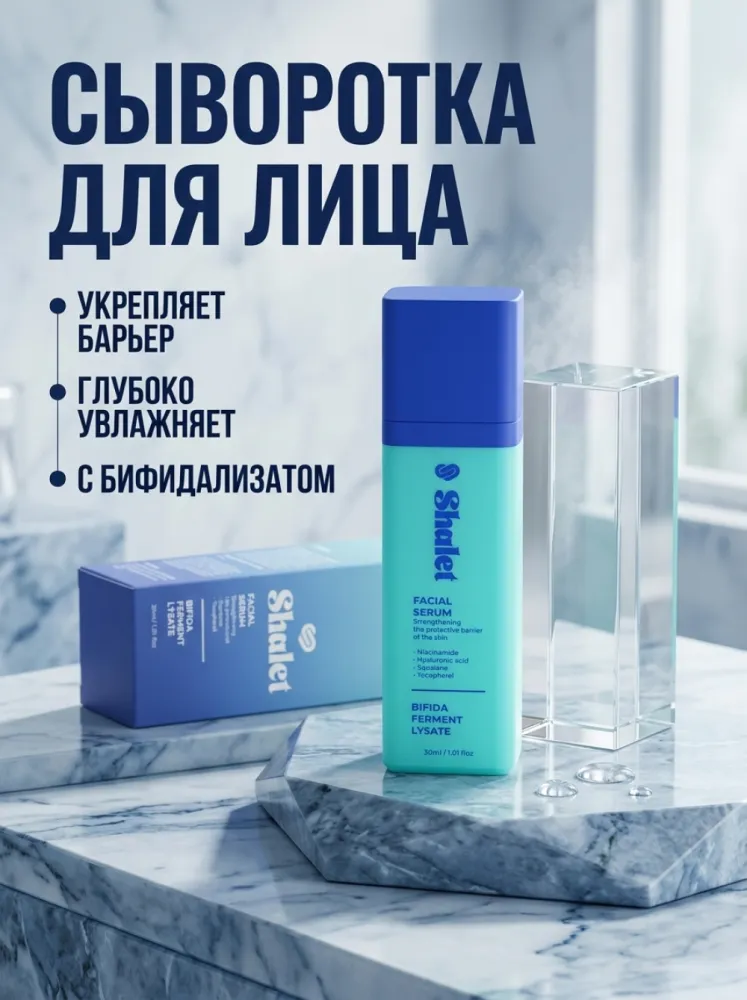 Shalet Facial Serum — сыворотка для лица с бифида-лисатом