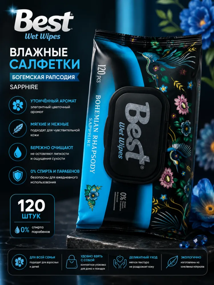 Влажные салфетки Best