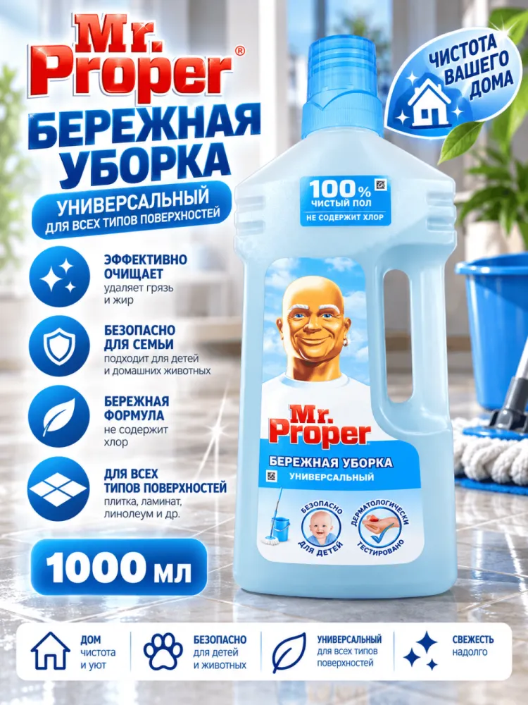 Моющее средство для пола Mr Proper универсальный