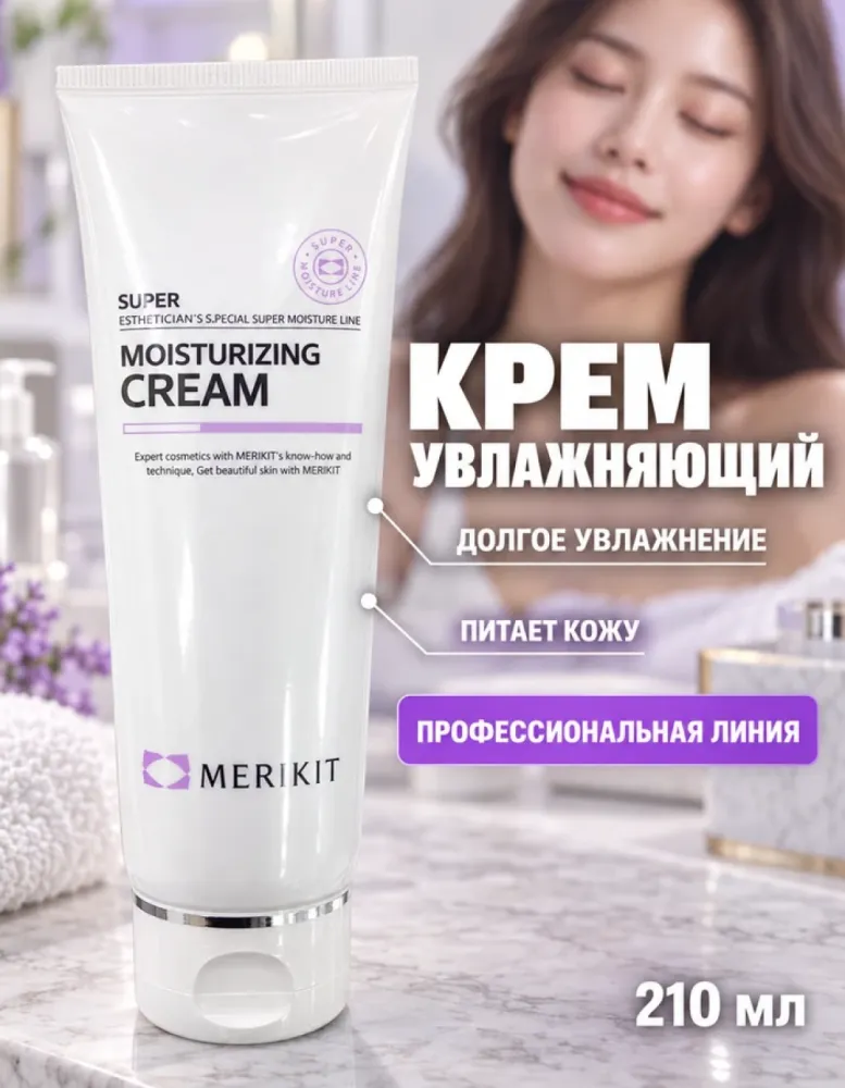 Крем для лица MERIKIT Super Moisturizing Cream увлажняющий, 210 мл