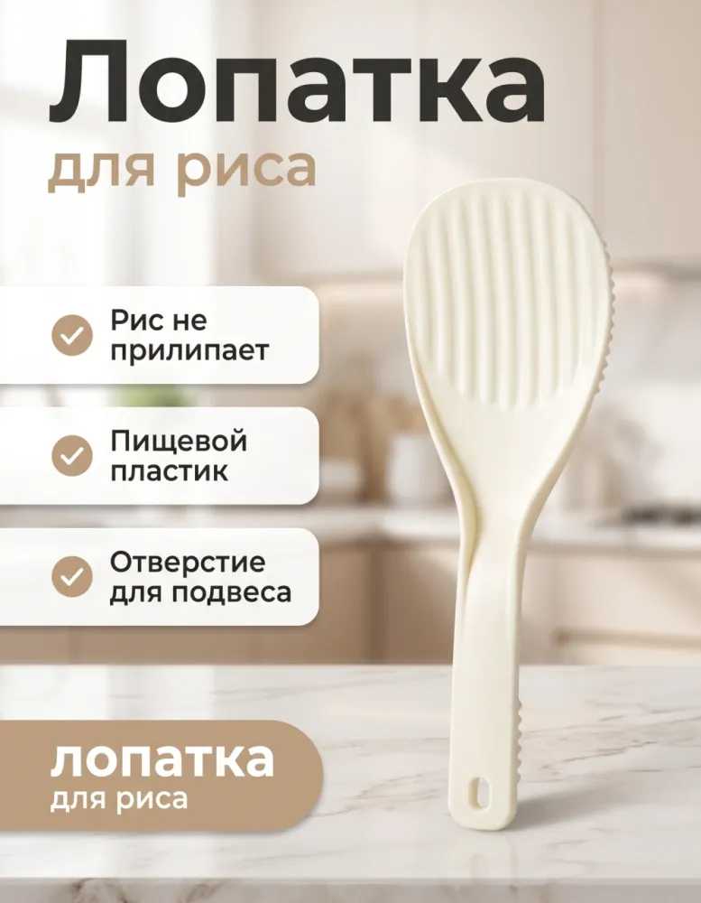 Лопатка для риса ZANDANGJIA 8530, пластик