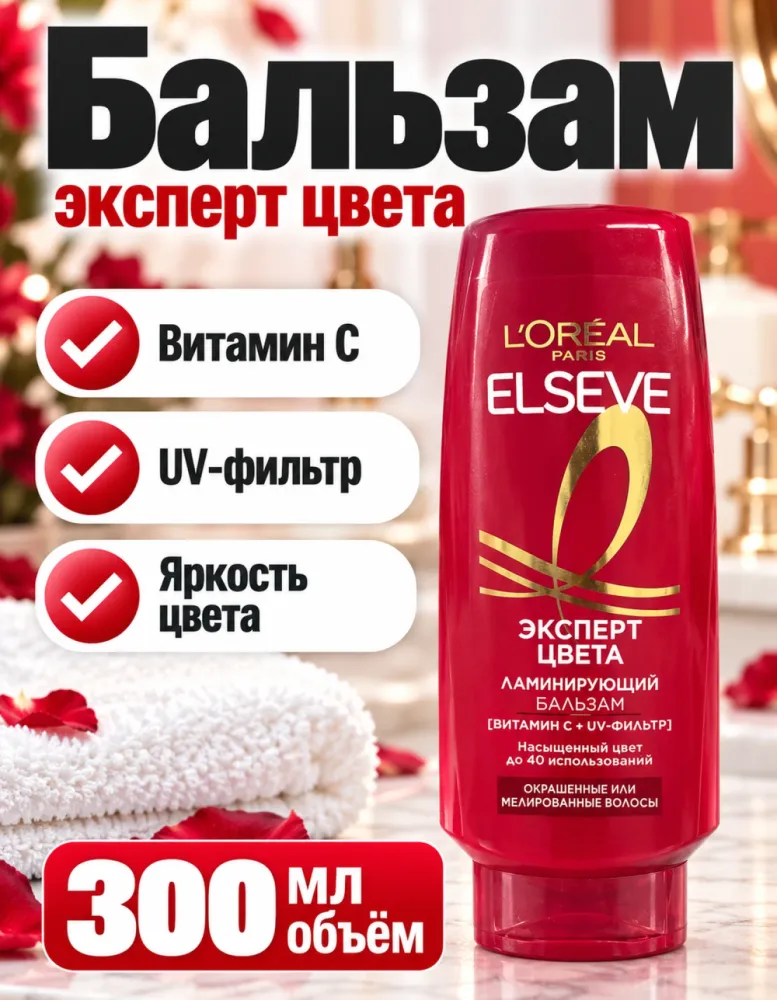 Бальзам L'Oréal Paris Elseve «Эксперт цвета» 300 мл
