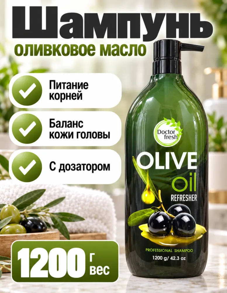 Шампунь Doctor Fresh Olive Oil Refresher Professional 1200 г