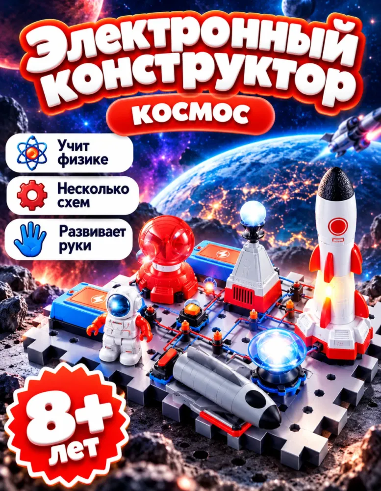 Электронный конструктор Космос SD808 STEAM