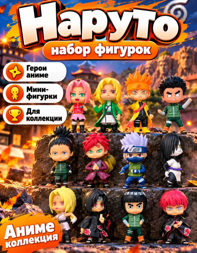 Набор фигурок Наруто Anime Characters Series