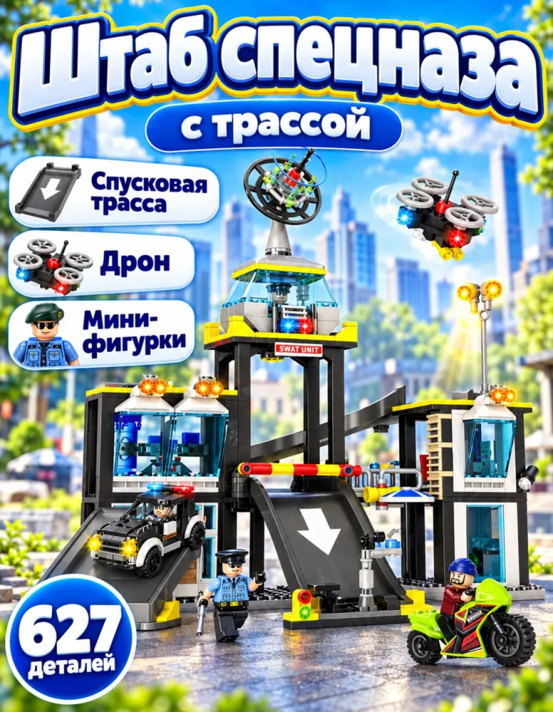 Конструктор City Штаб спецназа FC3341, 627 деталей