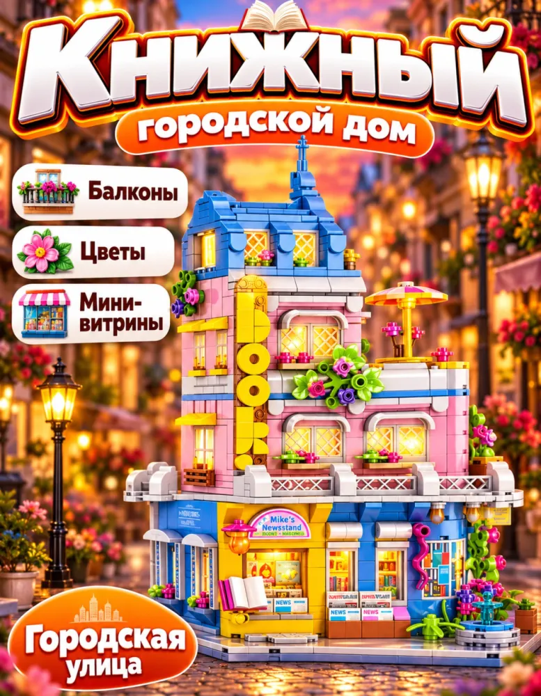 Конструктор Книжный магазин Book Center 47127