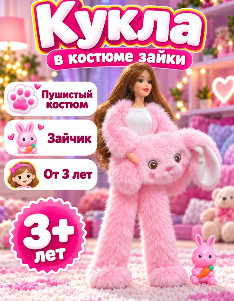 Кукла Cutie Emily Girl в костюме зайки