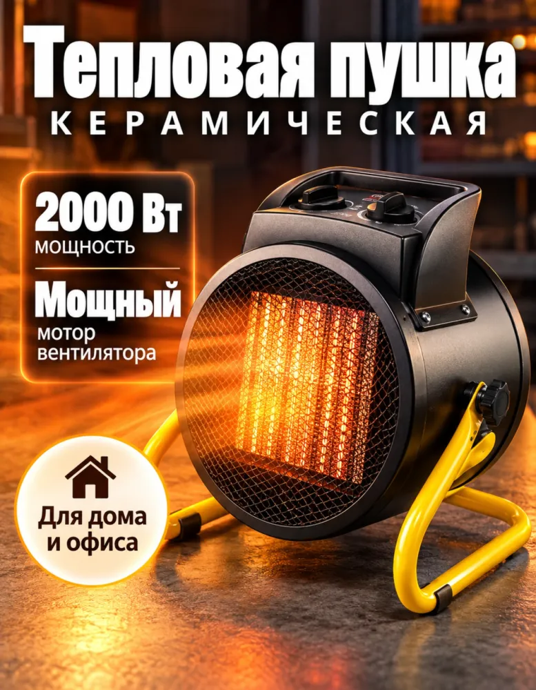 Тепловая пушка Smile Bella 2000 Вт, керамическая